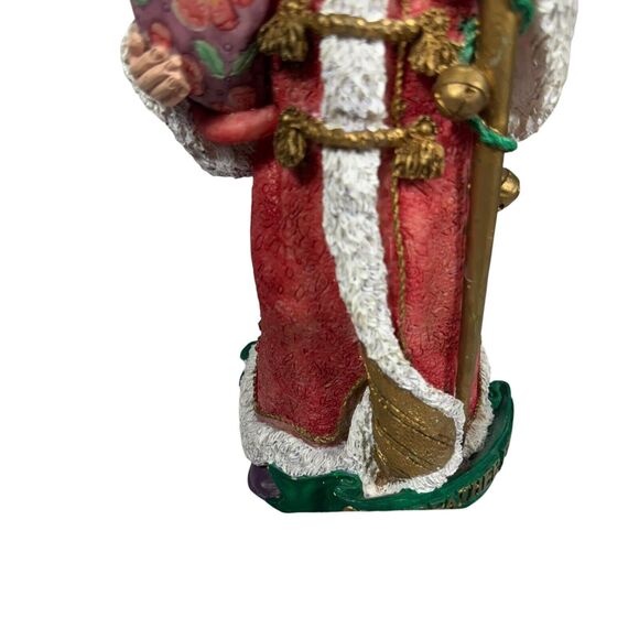 Santa's Magical Toyshop Grandfather Frost Russian Santa Matryoshka Gold Staff - Picture 14 of 14
